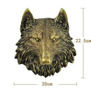 Bronze wildlife animal head wall hook rack living room decor by Decorbites