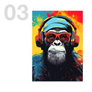 GobekUsa Animal Headphones Gaming Posters for Teens