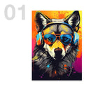 GobekUsa Animal Headphones Gaming Posters for Teens