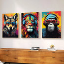 GobekUsa Animal Headphones Gaming Posters for Teens