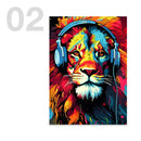 GobekUsa Animal Headphones Gaming Posters for Teens