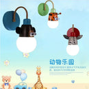 GobekUsa Animal LED Ceiling Light: Monkey Zebra Giraffe Kids Lamp for Bedroom.
