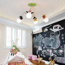 GobekUsa Animal LED Ceiling Light: Monkey Zebra Giraffe Kids Lamp for Bedroom.