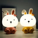 Navy blue & coral pink animal light led night light for bedroom by Decorbites