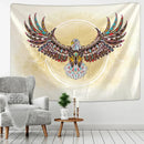 Tribal owl animal mandala tapestry – bedroom wall hanging blanket by Decorbites