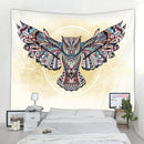 Tribal owl animal mandala tapestry – bedroom wall hanging blanket by Decorbites