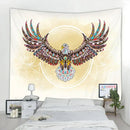 Tribal owl animal mandala tapestry – bedroom wall hanging blanket by Decorbites