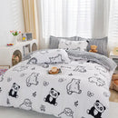 GobekUsa Animal Pattern Bedding Set - King/Queen Size Quilt Set for Comfortable Home.