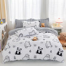GobekUsa Animal Pattern Bedding Set - King/Queen Size Quilt Set for Comfortable Home.