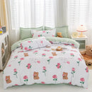GobekUsa Animal Pattern Bedding Set - King/Queen Size Quilt Set for Comfortable Home.