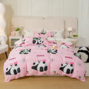 GobekUsa Animal Pattern Bedding Set - King/Queen Size Quilt Set for Comfortable Home.