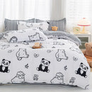 GobekUsa Animal Pattern Bedding Set - King/Queen Size Quilt Set for Comfortable Home.