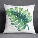Modern teal & green nature pattern decorative pillowcase living room by Decorbites