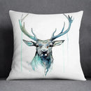 Modern teal & green nature pattern decorative pillowcase living room by Decorbites