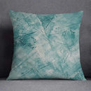 Modern teal & green nature pattern decorative pillowcase living room by Decorbites