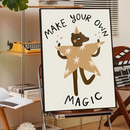 GobekUsa Animal Print Rainbow Movie Posters for Wall Decor