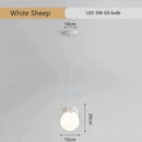 GobekUsa Animal Resin Pendant Lamps: Bear Rabbit Dog Sheep Bunny Chandelier for Children's Room