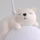 GobekUsa Animal Resin Pendant Lamps: Bear Rabbit Dog Sheep Bunny Chandelier for Children's Room