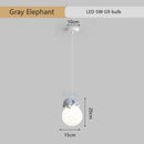 GobekUsa Animal Resin Pendant Lamps: Bear Rabbit Dog Sheep Bunny Chandelier for Children's Room