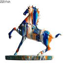 GobekUsa Animal Resin Statue Collection: Abstract Horse Cow French Bullfighting Dog Sculpture