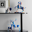 GobekUsa Animal Resin Statue Collection: Abstract Horse Cow French Bullfighting Dog Sculpture