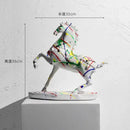 GobekUsa Animal Resin Statue Collection: Abstract Horse Cow French Bullfighting Dog Sculpture
