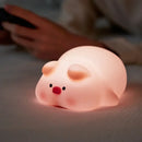 Cute panda silicone night light bedroom animal bedside lamp by Decorbites