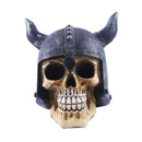 Viking horned animal skull ornament living room halloween decor by Decorbites