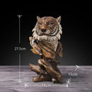 GobekUsa Animal Statue Collection: Eagle Wolf Lion Tiger Horse Desktop Artwork Decoration & Gift