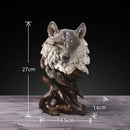 GobekUsa Animal Statue Collection: Eagle Wolf Lion Tiger Horse Desktop Artwork Decoration & Gift