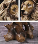 GobekUsa Animal Statue Collection: Eagle Wolf Lion Tiger Horse Desktop Artwork Decoration & Gift