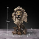 GobekUsa Animal Statue Collection: Eagle Wolf Lion Tiger Horse Desktop Artwork Decoration & Gift