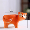 Cute pastel & orange animal vase succulent pot garden planter by Decorbites