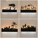 GobekUsa Animal Wall Lamps: Upside Warm Down Cool Lighting for Living Room and Bedside