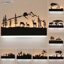 GobekUsa Animal Wall Lamps: Upside Warm Down Cool Lighting for Living Room and Bedside
