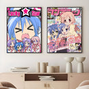 GobekUsa Anime Lucky Star Girl Poster - Waterproof Home Decor