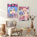 GobekUsa Anime Lucky Star Girl Poster - Waterproof Home Decor