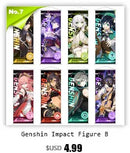 GobekUsa Anime Poster Wall Art Decoration: Genshin Characters