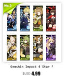 GobekUsa Anime Poster Wall Art Decoration: Genshin Characters