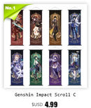 GobekUsa Anime Poster Wall Art Decoration: Genshin Characters