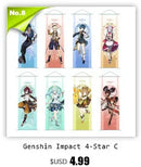 GobekUsa Anime Poster Wall Art Decoration: Genshin Characters