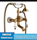 GobekUsa Antique Bass Wall Mounted Shower Mixer Set