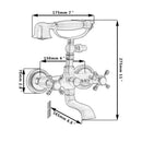 GobekUsa Antique Bass Wall Mounted Shower Mixer Set