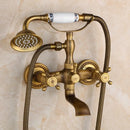 GobekUsa Antique Bass Wall Mounted Shower Mixer Set