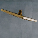 GobekUsa Antique Brass 8-inch Square Rainfall Shower Head - Premium Brass Top