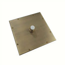 GobekUsa Antique Brass 8-inch Square Rainfall Shower Head - Premium Brass Top