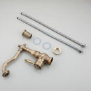 GobekUsa Antique Brass Basin Faucet, 360 Rotation Art Design Kitchen Mixer Tap.