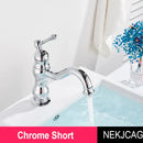 GobekUsa Antique Brass Basin Faucet Hot Cold Mixer Tap Single Handle Sink Faucet