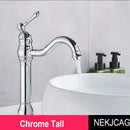 GobekUsa Antique Brass Basin Faucet Hot Cold Mixer Tap Single Handle Sink Faucet