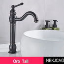 GobekUsa Antique Brass Basin Faucet Hot Cold Mixer Tap Single Handle Sink Faucet